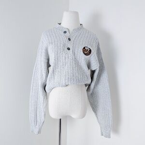90’s New York Islanders Vintage Pullover Sweater Size M NY Grey
